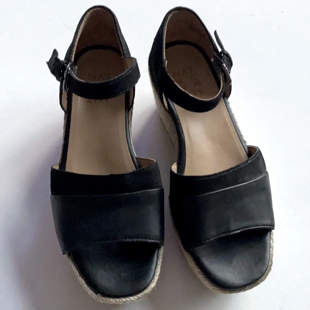 Naturalizer Opal Black Espadrilles Sandals‎ Women's, Size 6M